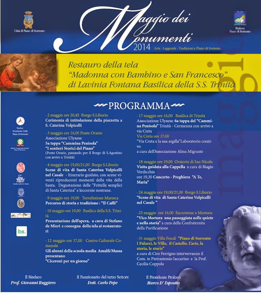 Maggio monumenti Piano di Sorrento 2014